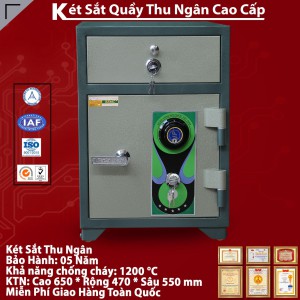 két sắt thu ngân  cao cấp